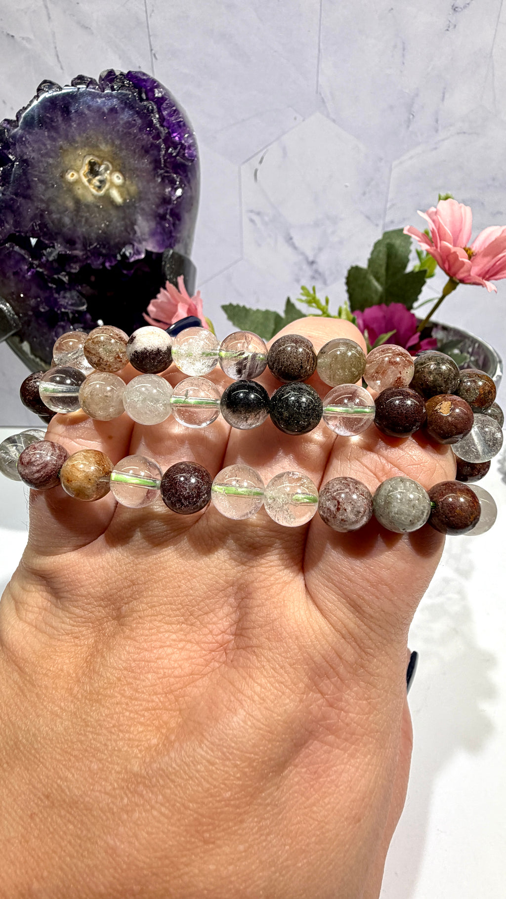 8mm Garden Quartz Bracelet