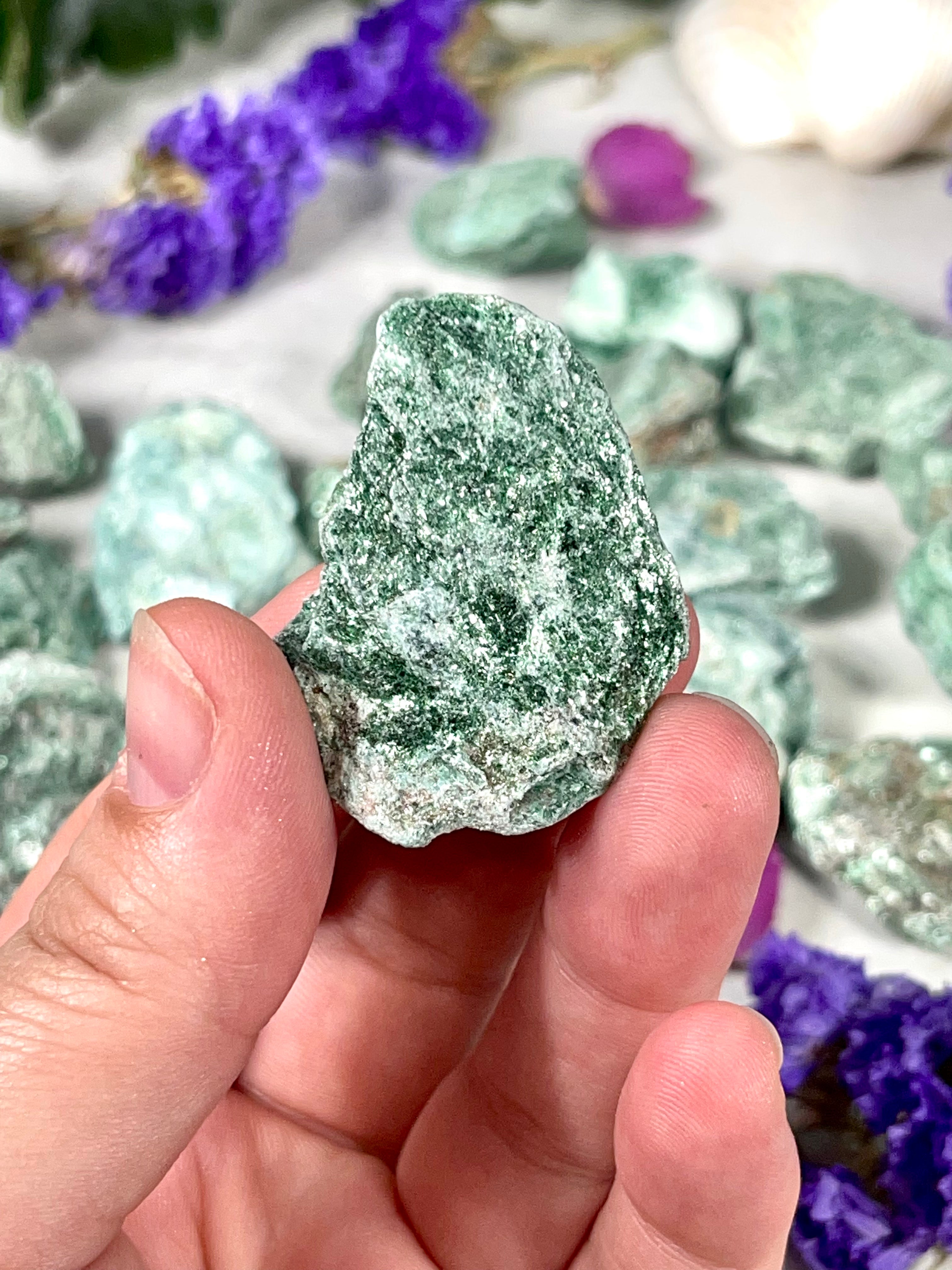 Fuchsite Chunk | Natural Raw Fuchsite | Green Crystal | Heart Chakra