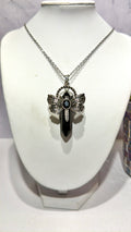 Obsidian DT Dragonfly Necklace