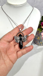 Obsidian DT Dragonfly Necklace