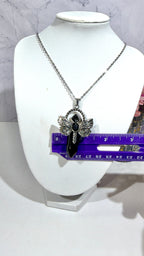Obsidian DT Dragonfly Necklace