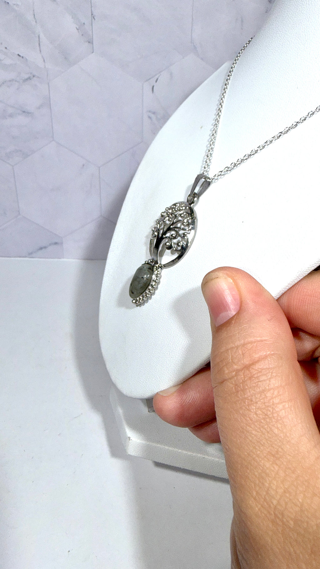 Labradorite Tree of Life Necklace