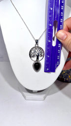 Obsidian Tree of Life Necklace