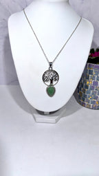 Green Aventurine Tree of Life Necklace