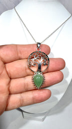 Green Aventurine Tree of Life Necklace