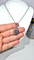 Amethyst Teardrop Necklace