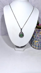 Green Aventurine Teardrop Necklace