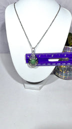 Green Aventurine Teardrop Necklace