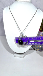 Obsidian Moon Necklace