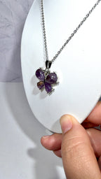 Amethyst Butterfly Necklace