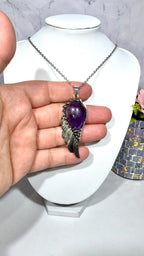 Amethyst Angel Wing Necklace