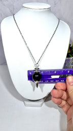Obsidian Pendulum Necklace