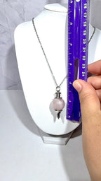 Rose Quartz Pendulum Necklace