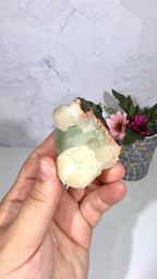 Green Apophyllite with Stilbite A Grade