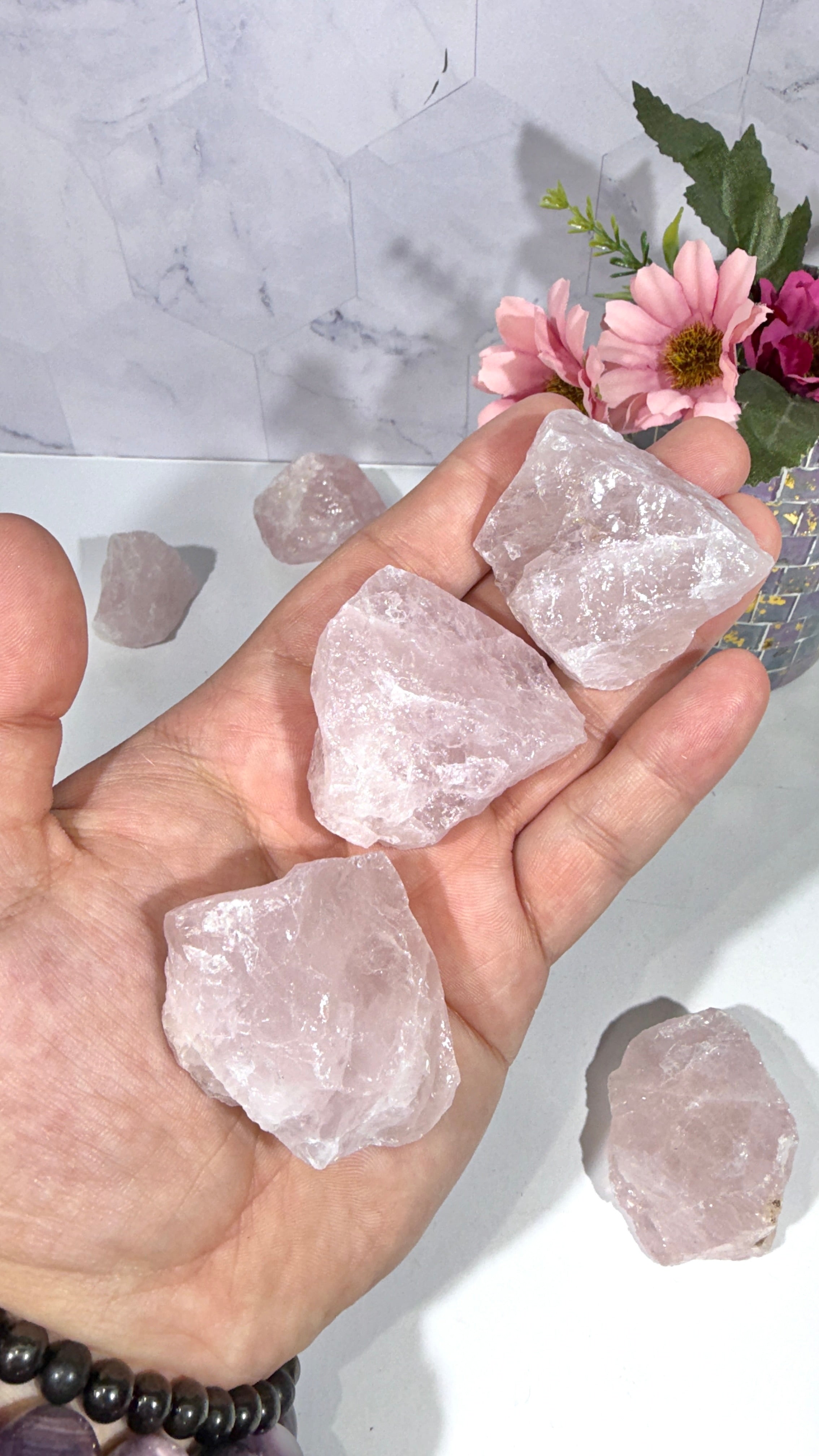 Natural Rose Quartz Chunk | Love and Self-Love
