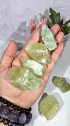 Green Calcite Rough Chunks (Open Heart Chakra & Promote Happiness)