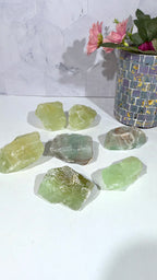 Green Calcite Rough Chunks (Open Heart Chakra & Promote Happiness)