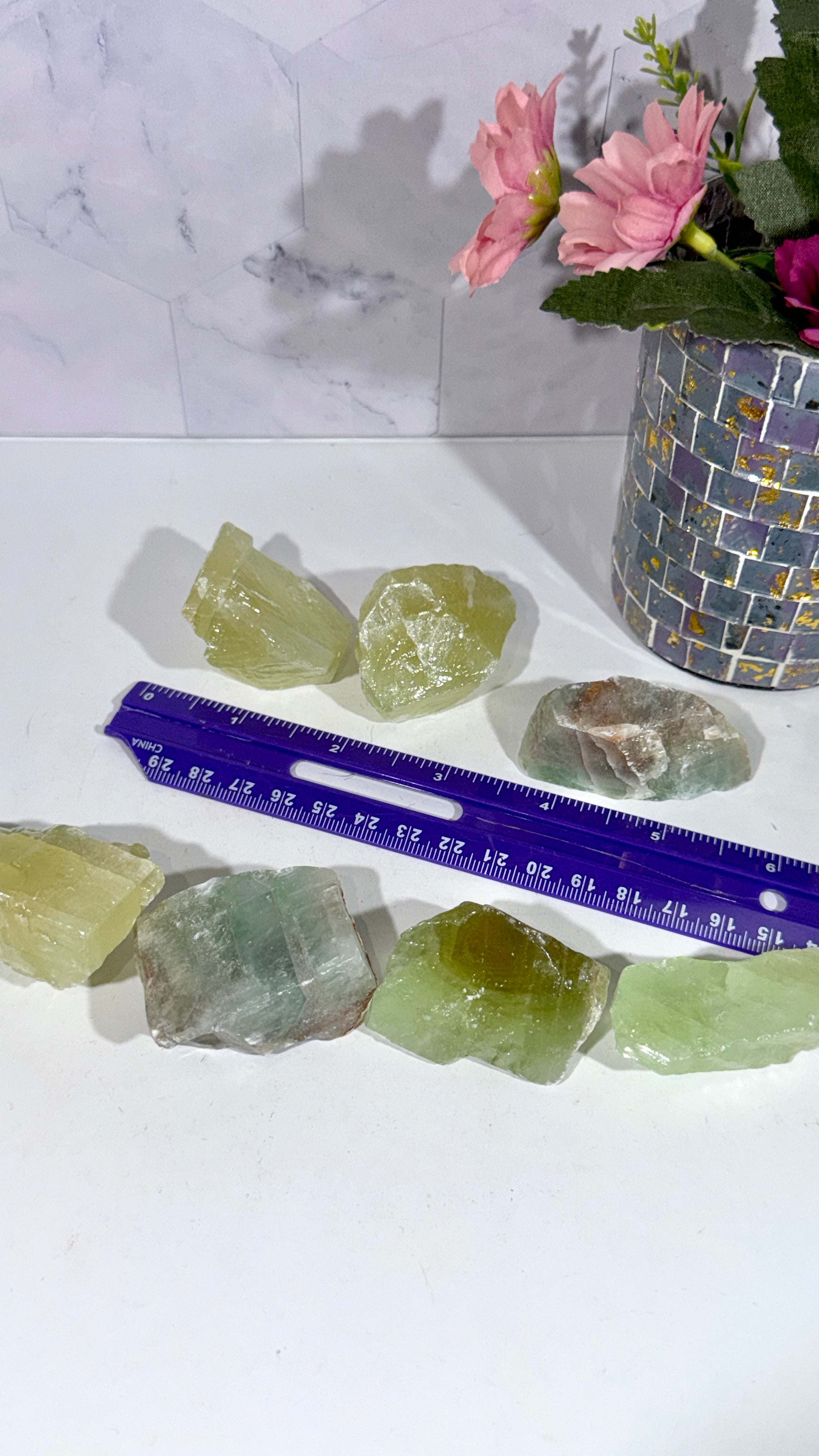 Green Calcite Rough Chunks (Open Heart Chakra & Promote Happiness)