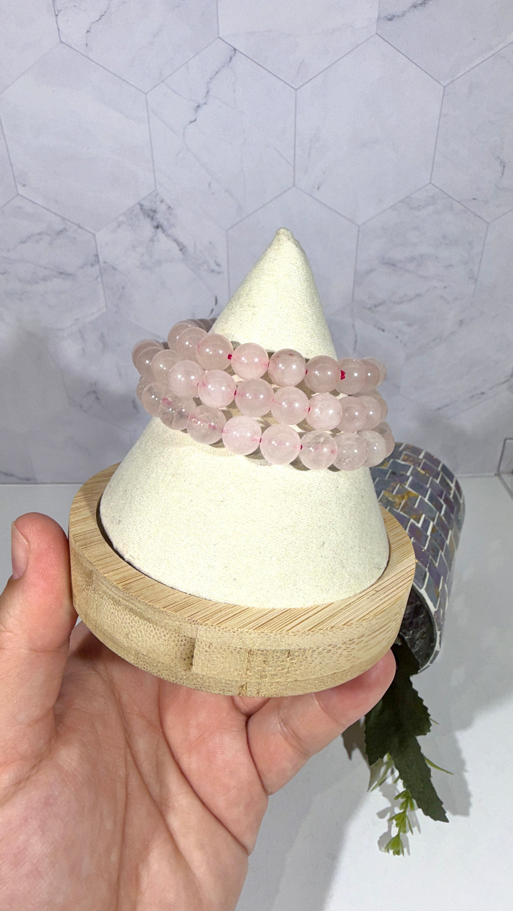 8mm Rose Quartz Bracelet