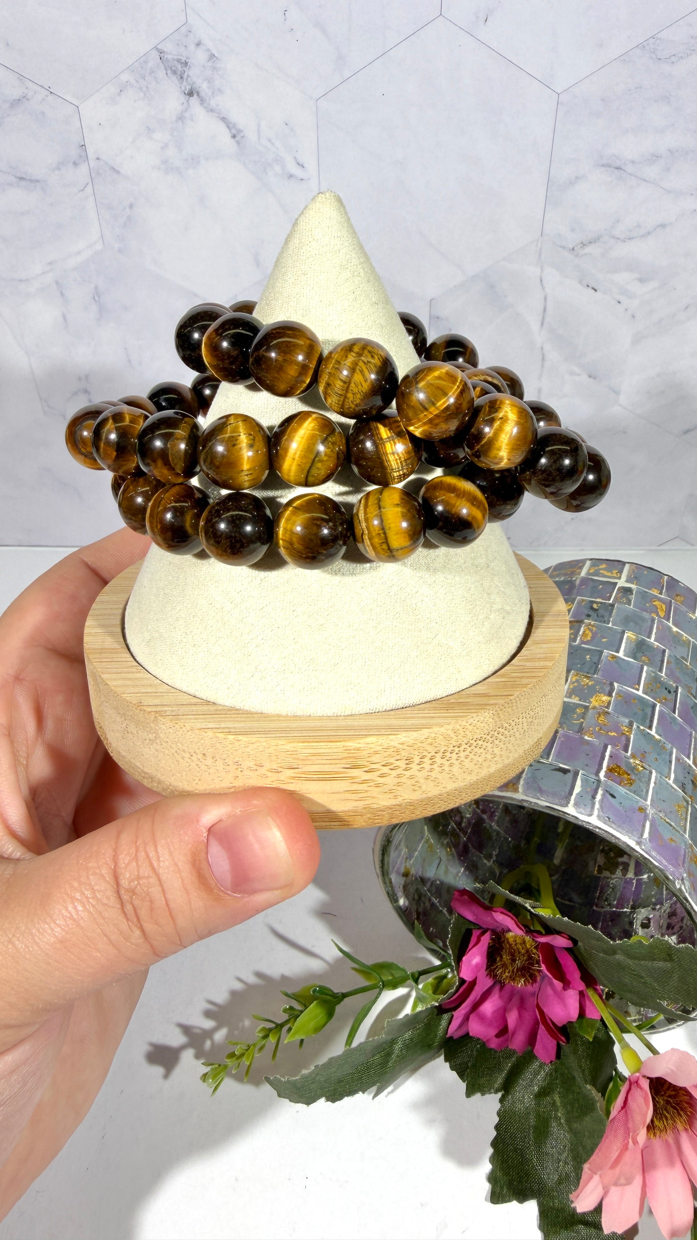 12mm Tiger's Eye Bracelet