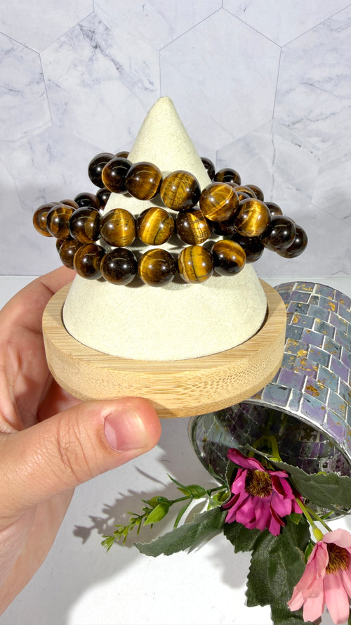 12mm Tiger's Eye Bracelet