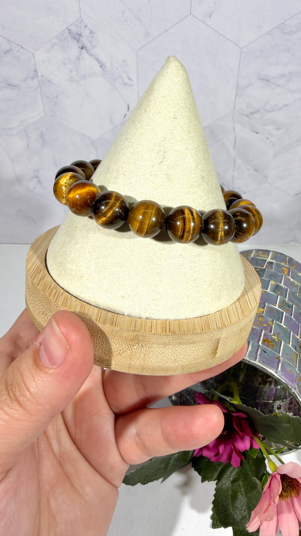 12mm Tiger's Eye Bracelet