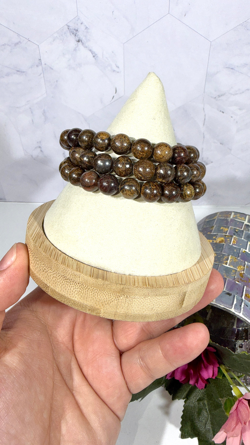 8mm Bronzite Bracelet