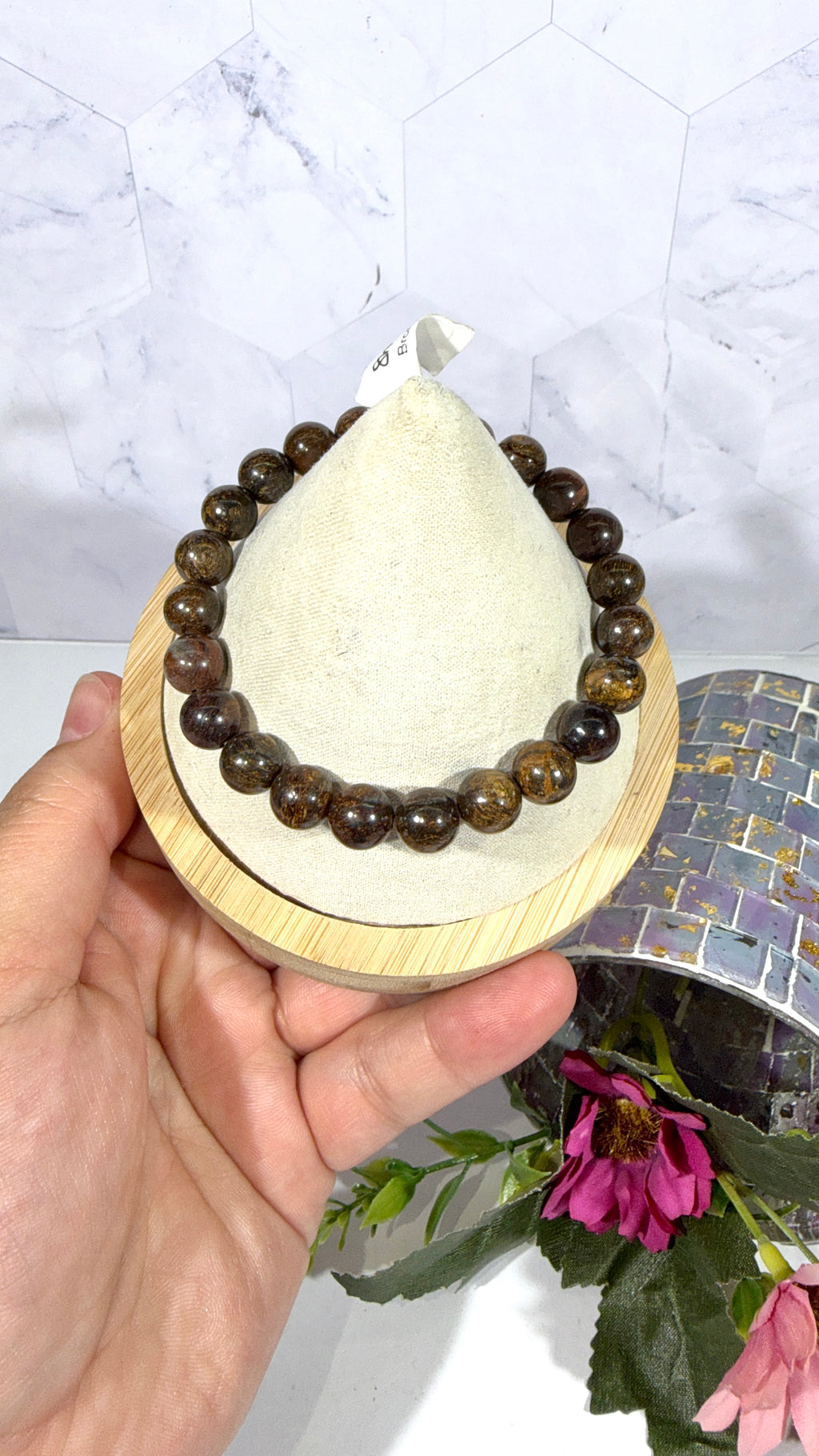 8mm Bronzite Bracelet
