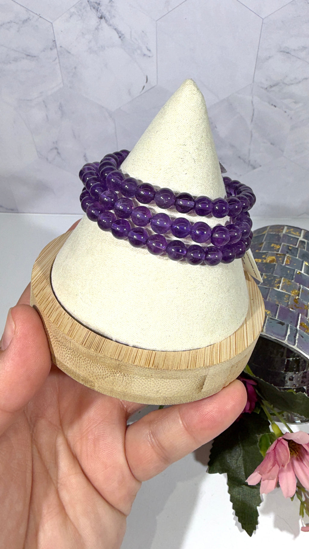 6mm Amethyst Bracelet