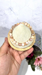 8mm Flower Agate Bracelet