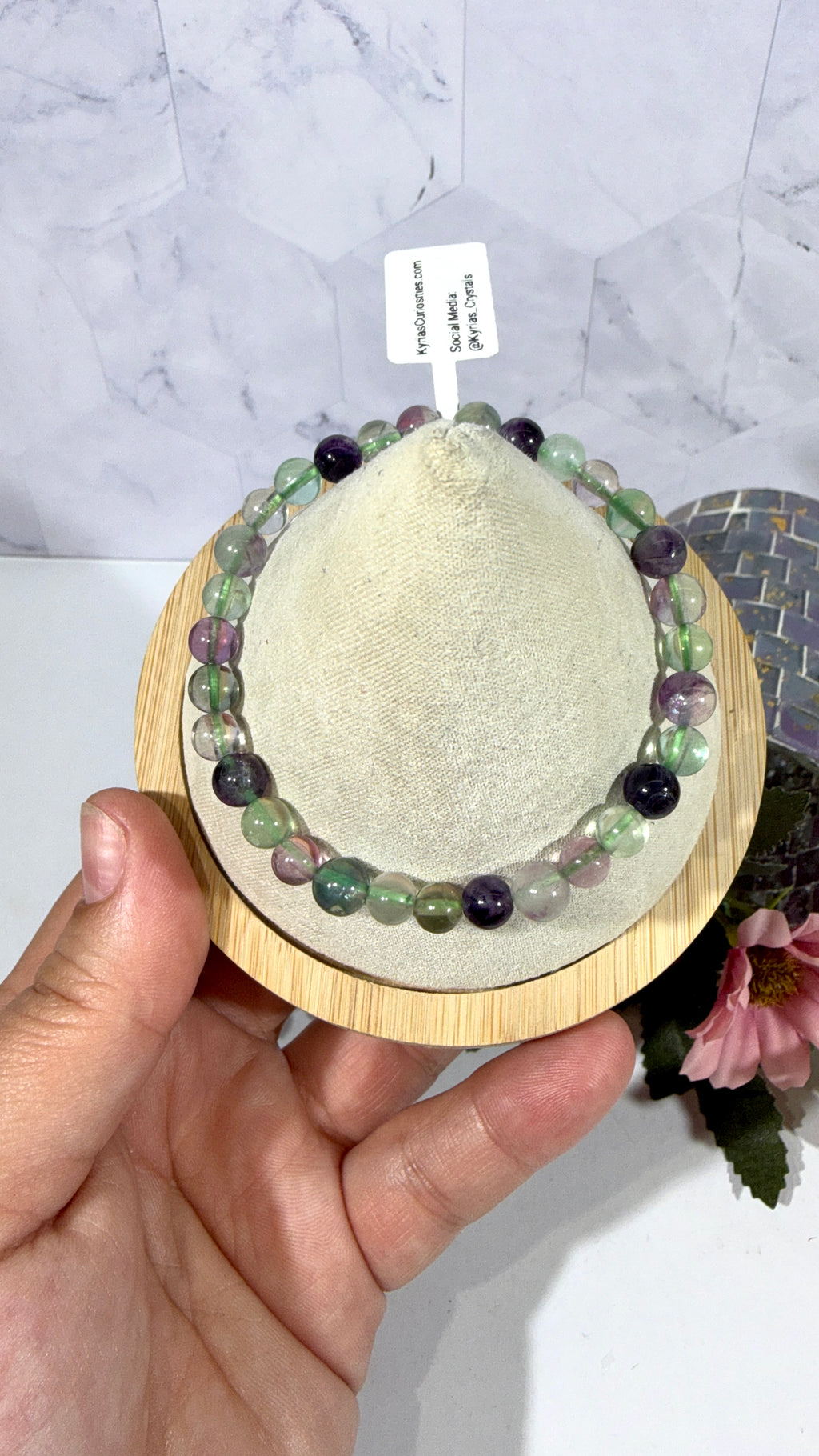 6mm Fluorite Bracelet