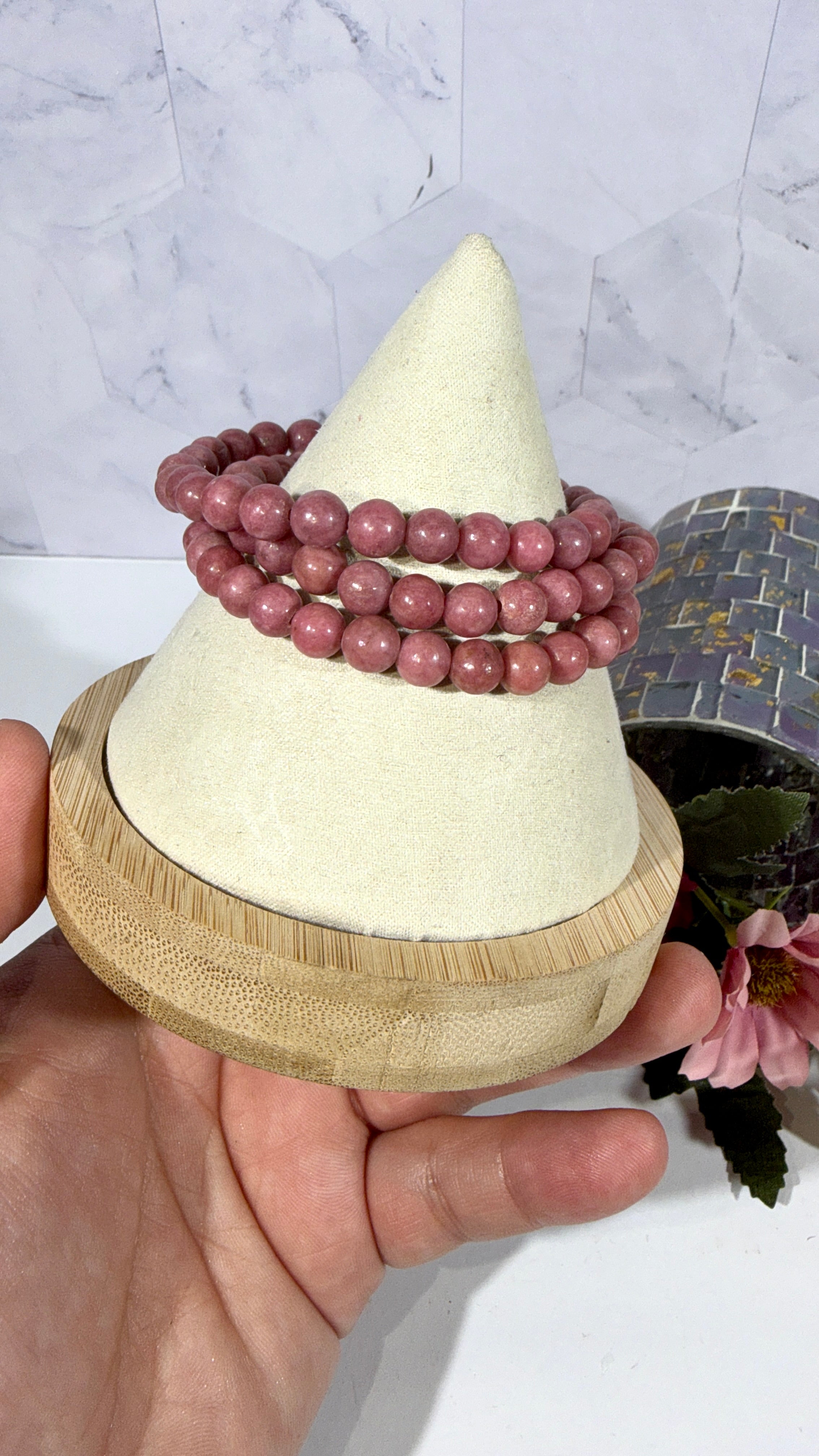 6mm Rhodonite Bracelet