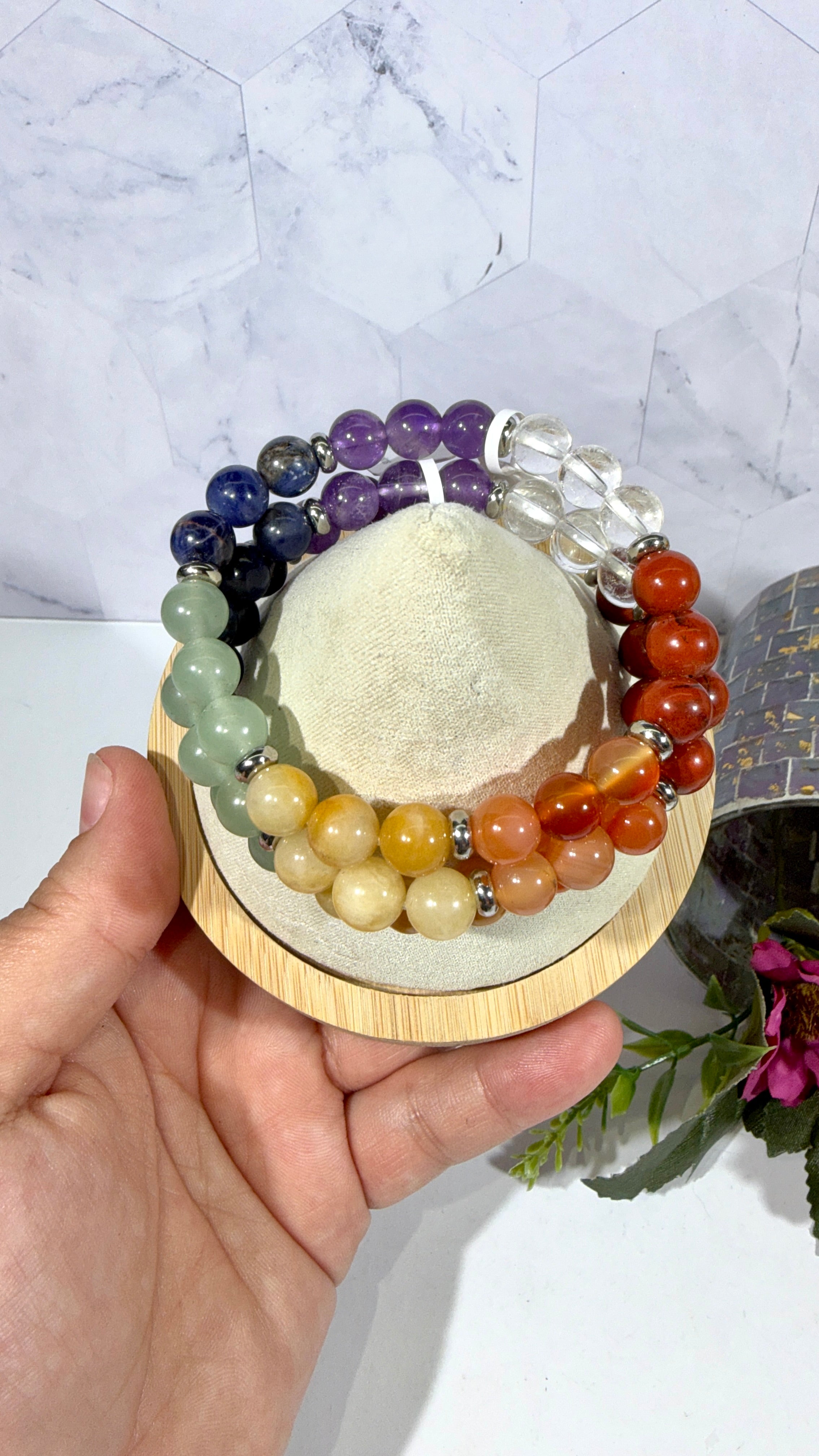 8mm 7 Chakra Bracelet