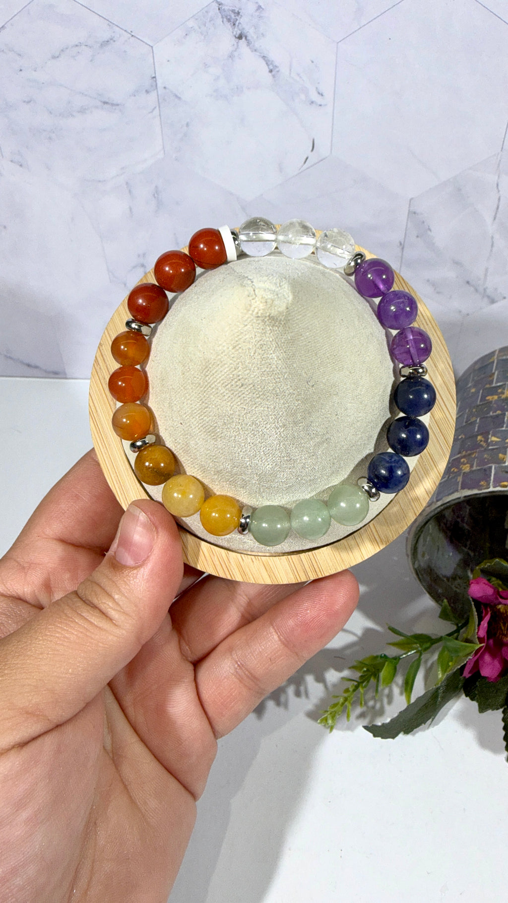 8mm 7 Chakra Bracelet