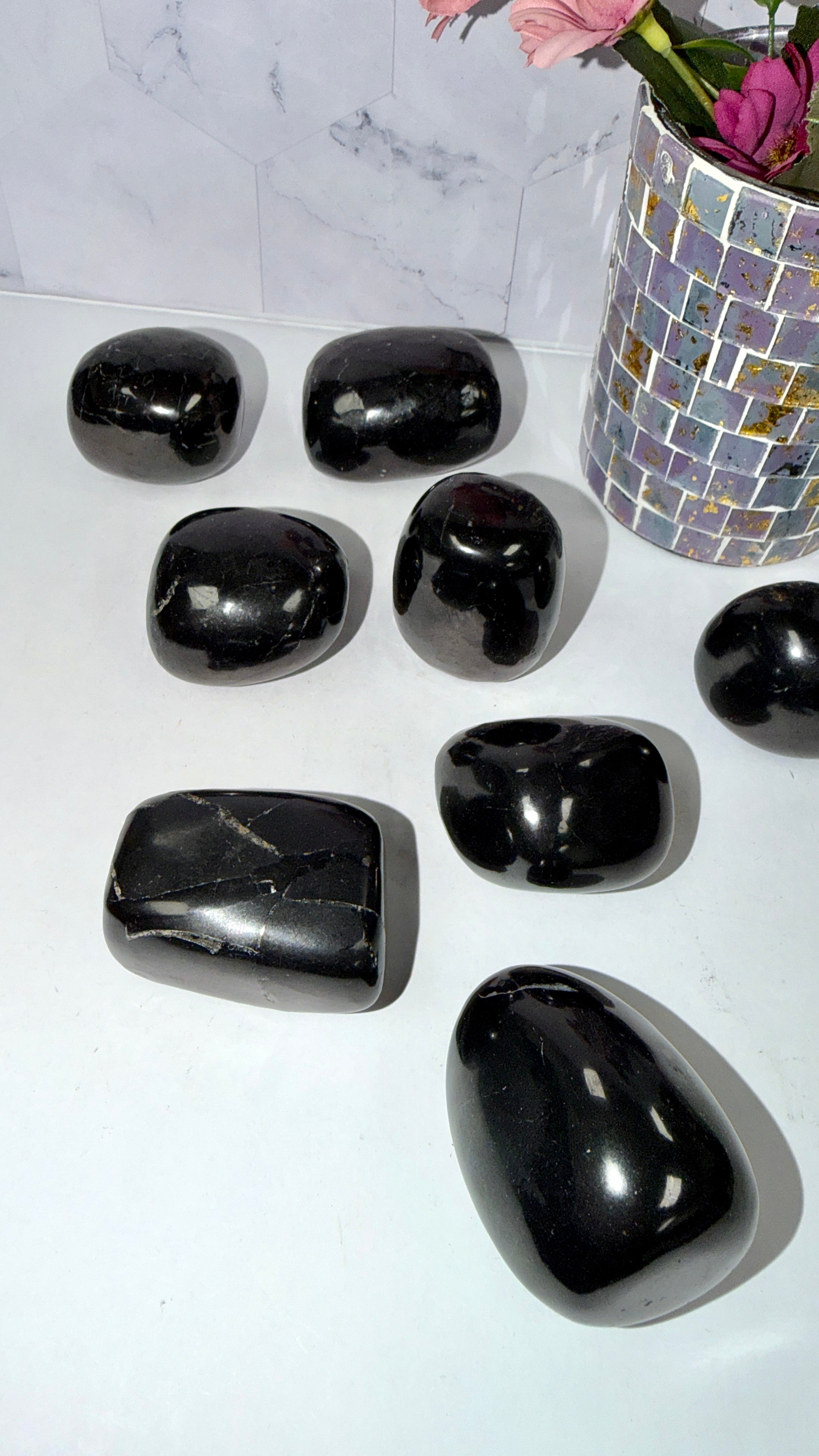 Shungite Palm Stone Free Form