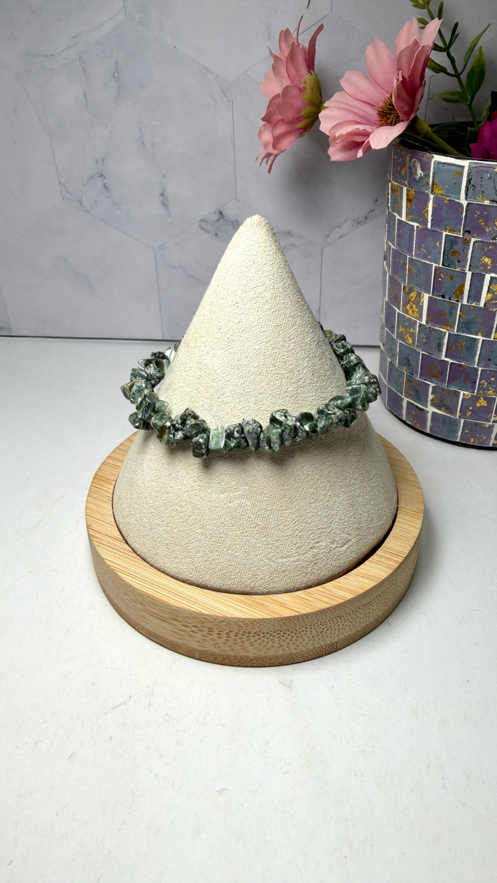 Seraphinite Chip Bracelet