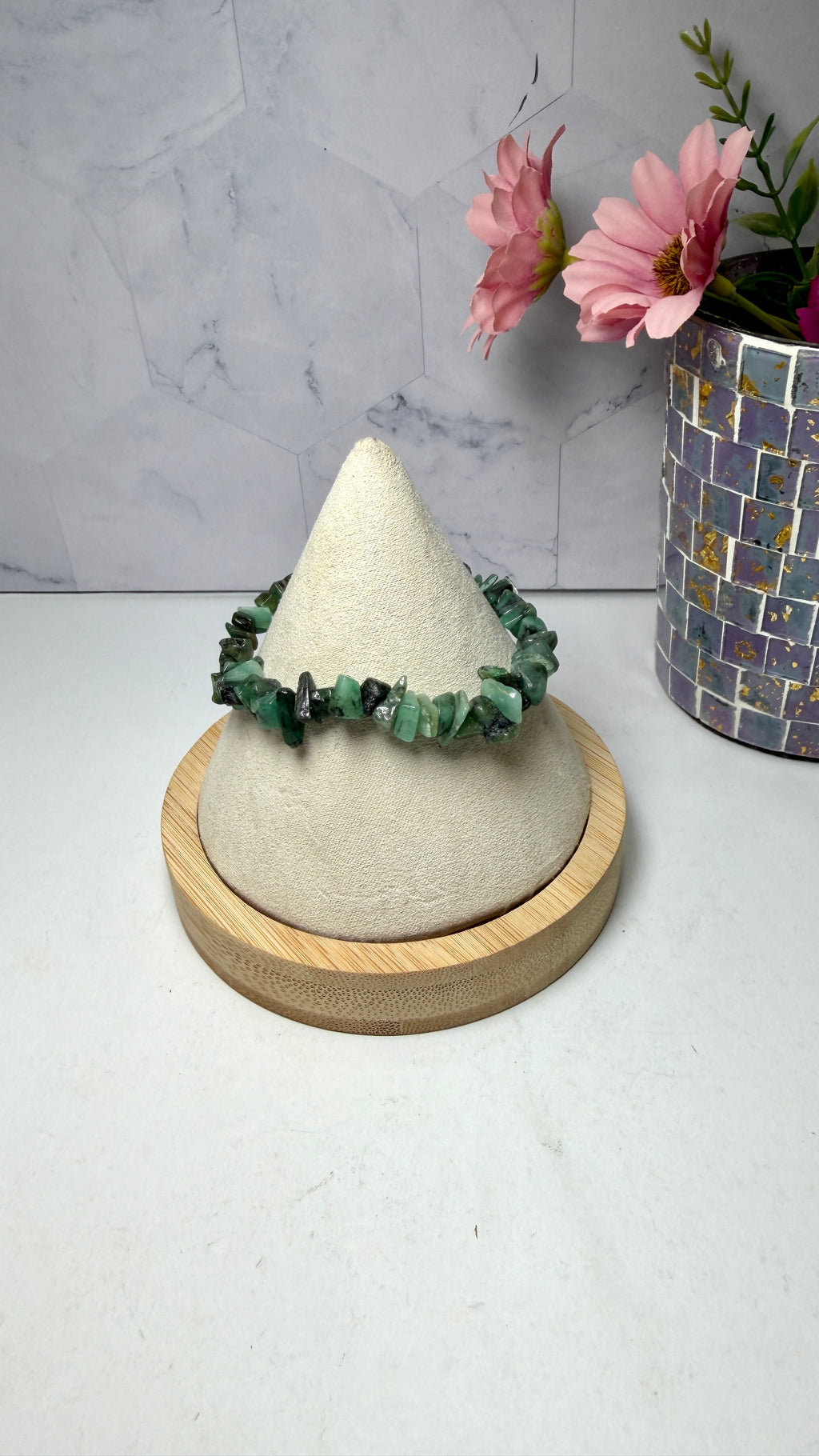 Emerald Chip Bracelet
