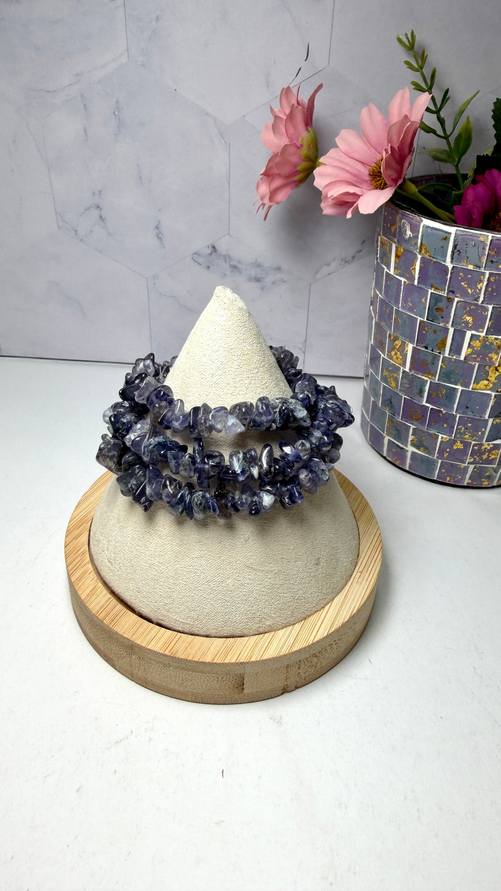 Iolite Chip Bracelet