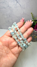 Aquamarine Chip Bracelet
