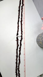 Garnet Chip Necklace 34 Inches