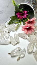 Crackle Quartz Point Pendant