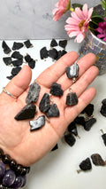 Black Tourmaline Slab Pendant