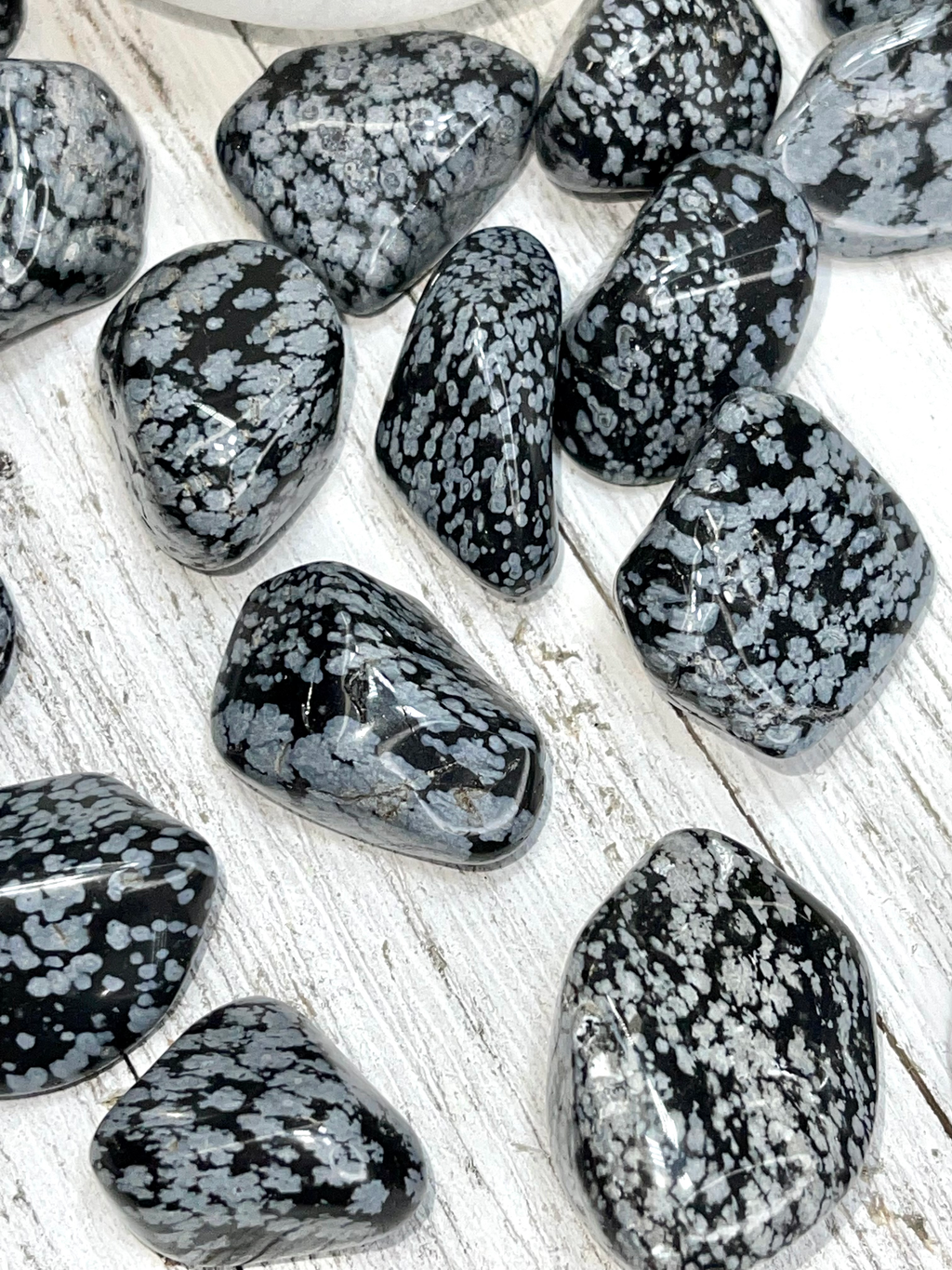 Snowflake Obsidian Tumbles