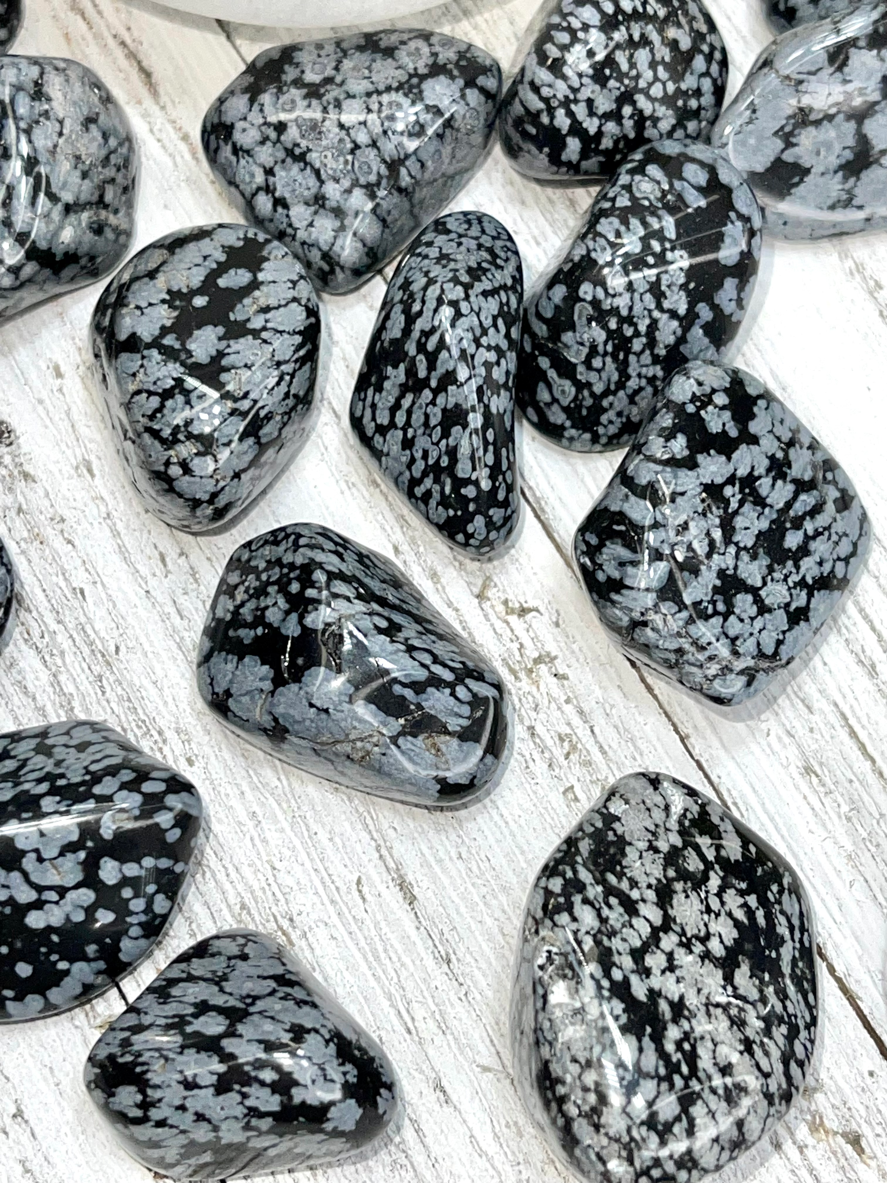 Snowflake Obsidian Tumbles