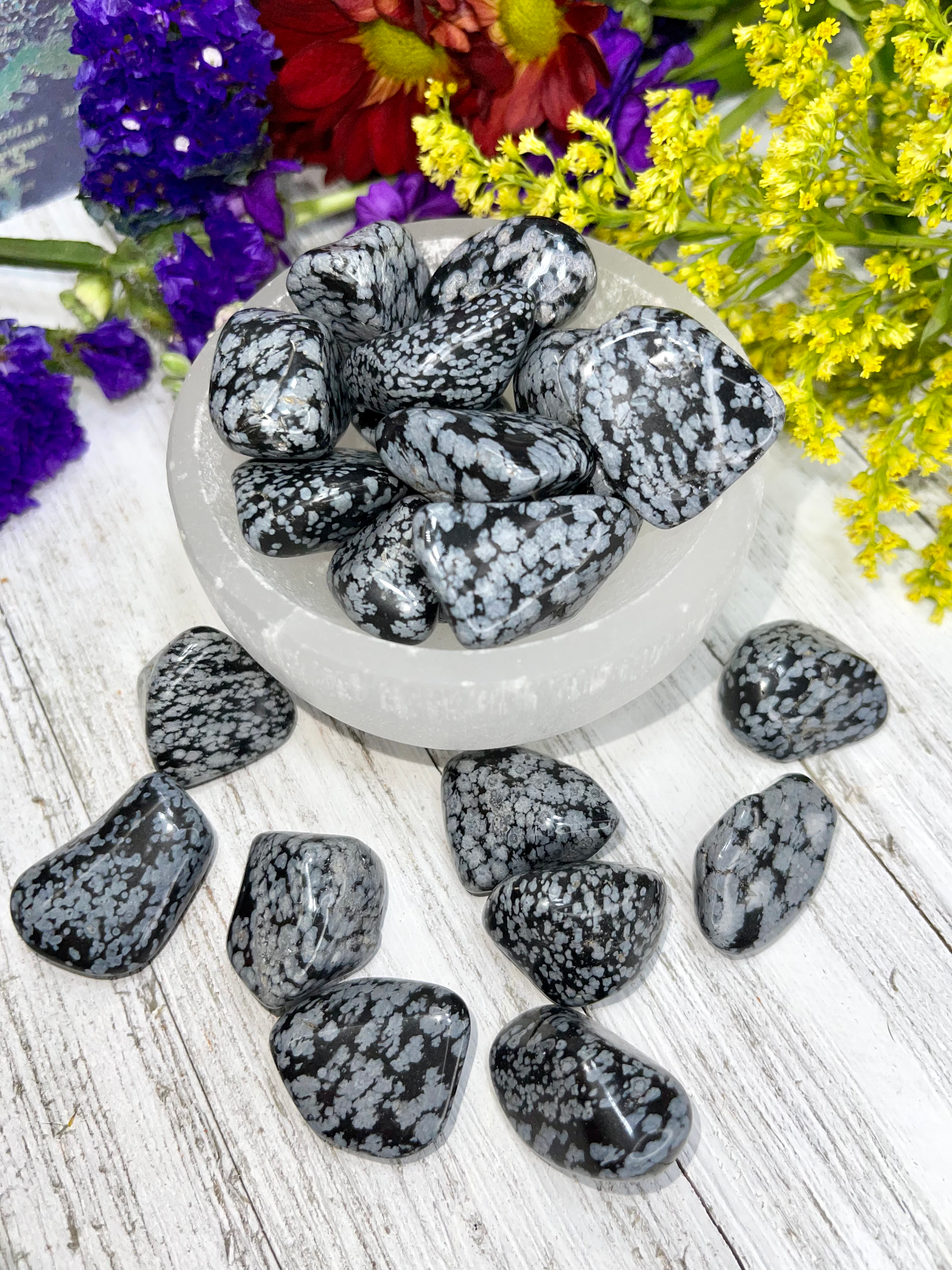 Snowflake Obsidian Tumbles