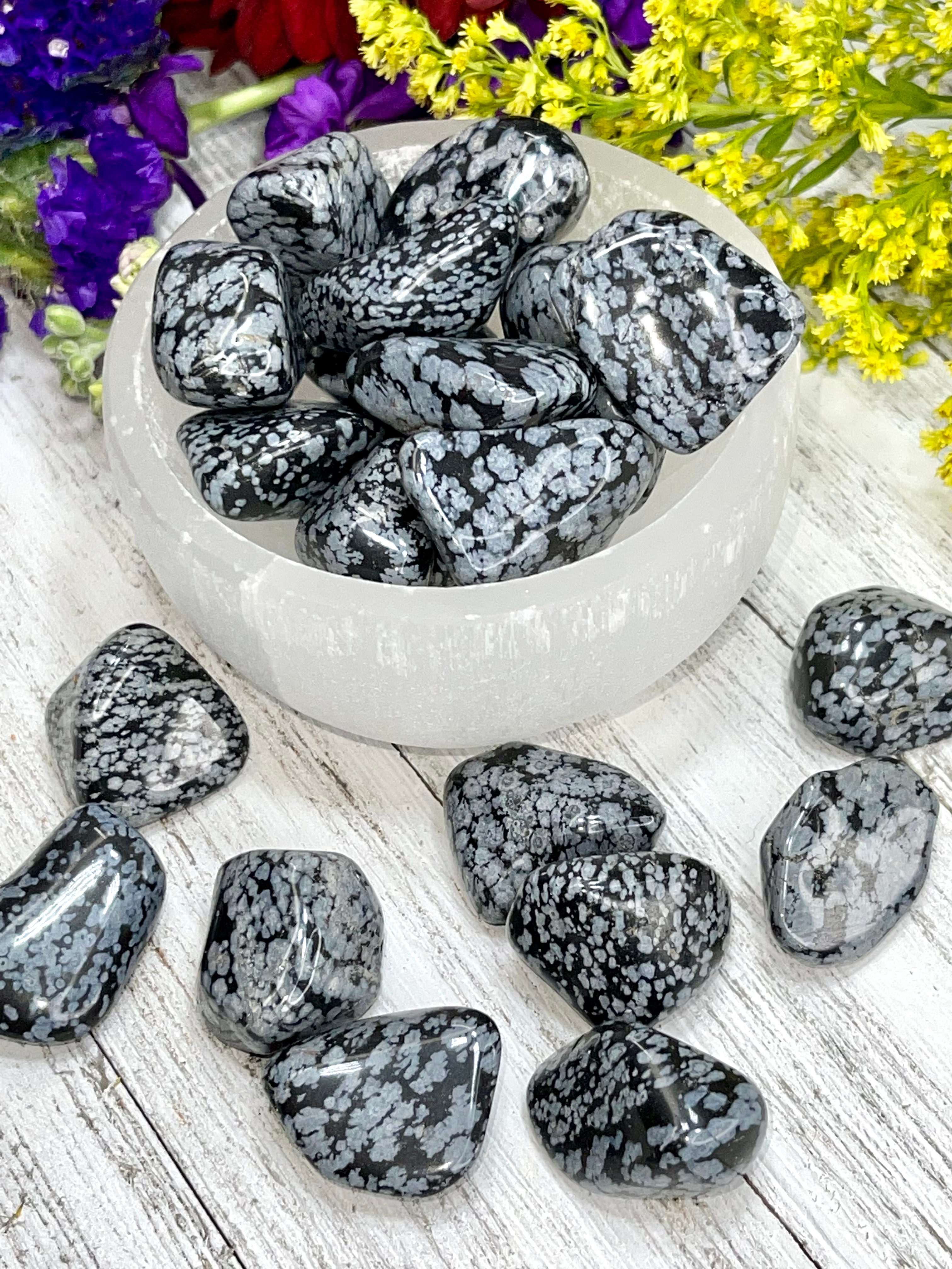 Snowflake Obsidian Tumbles