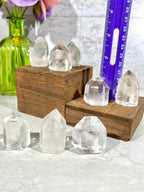 Clear Quartz Mini Towers | Quartz Polished Cut Base Points