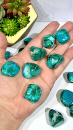 Malachite with Chrysocolla Tumble ("Malachola")