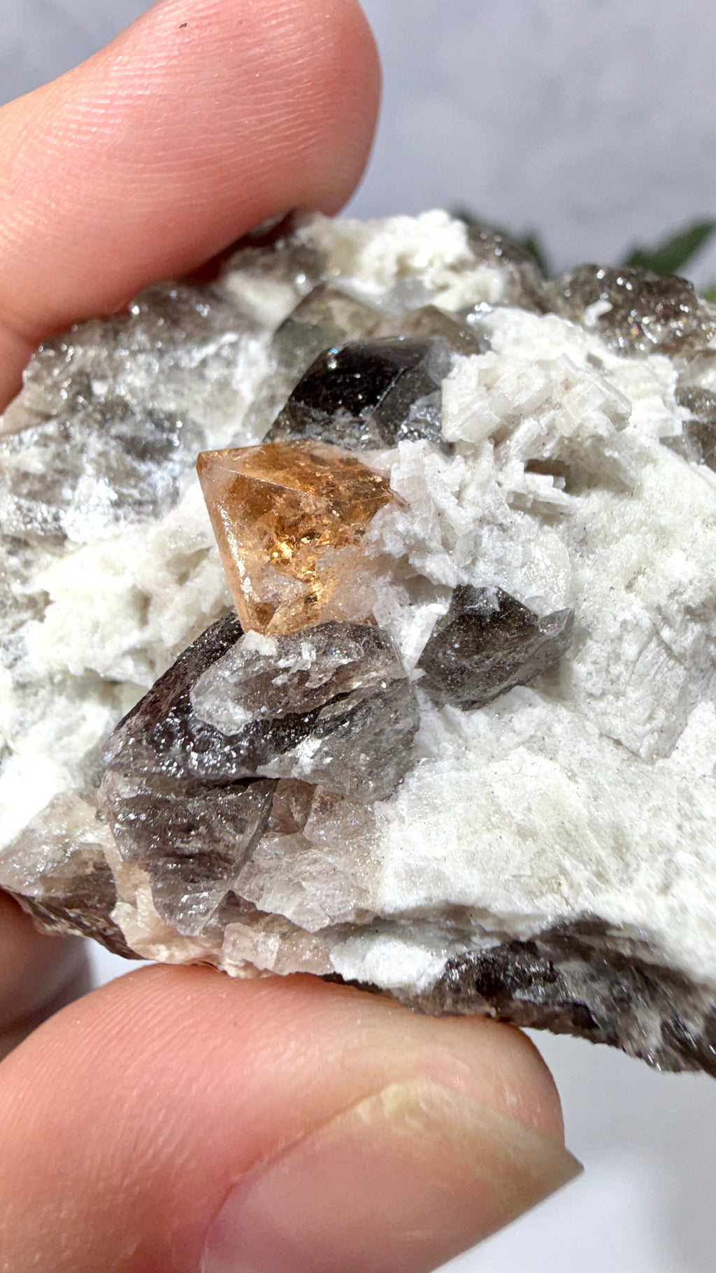 Topaz with Smoky Quartz