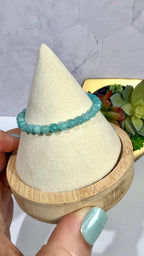 5mm Faceted Amazonite  Bracelet